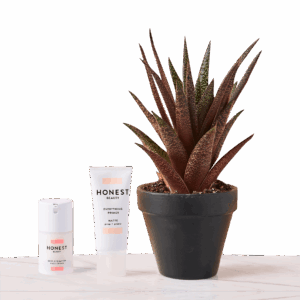 Beauty kit skincare set on display