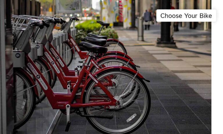 Selecting a bike from the fleet