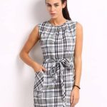 Checked Short Dress