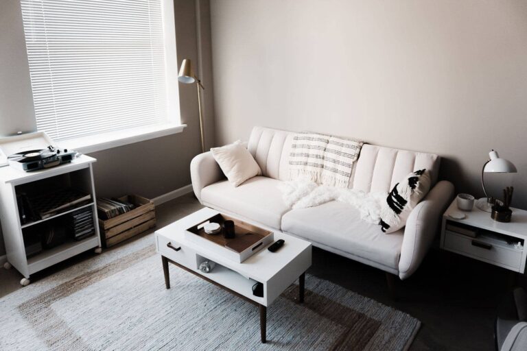 Sparkling clean living room