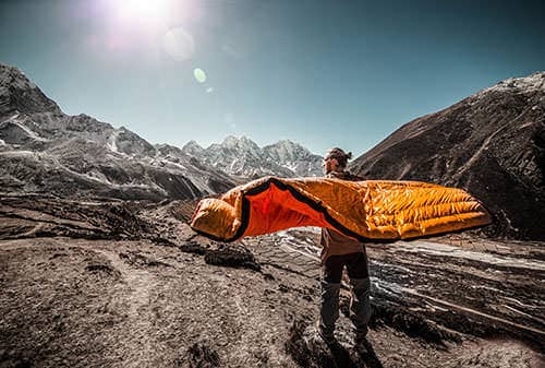 Packable fleece travel blanket