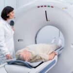 Radiologist reading a diagnostic image