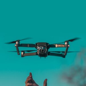 Air Sky Pro drone on a studio backdrop
