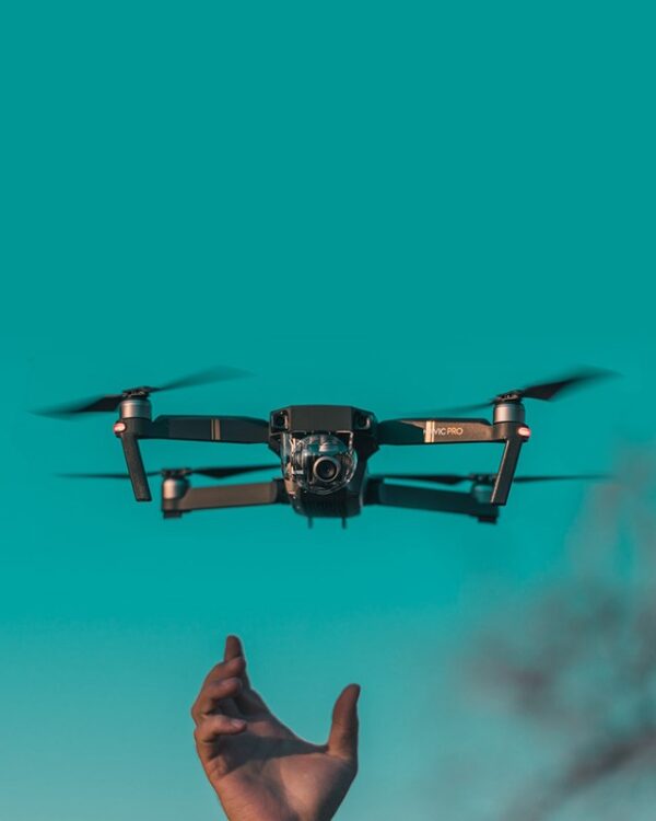 Air Sky Pro drone on a studio backdrop