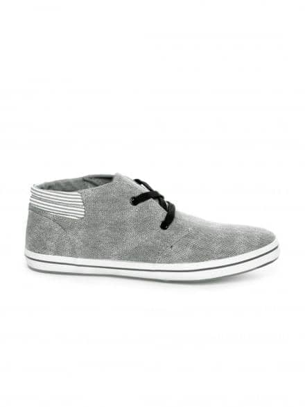 Pair of grey canvas sneakers