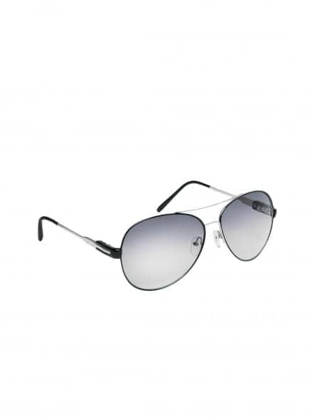 Silver aviator sunglasses