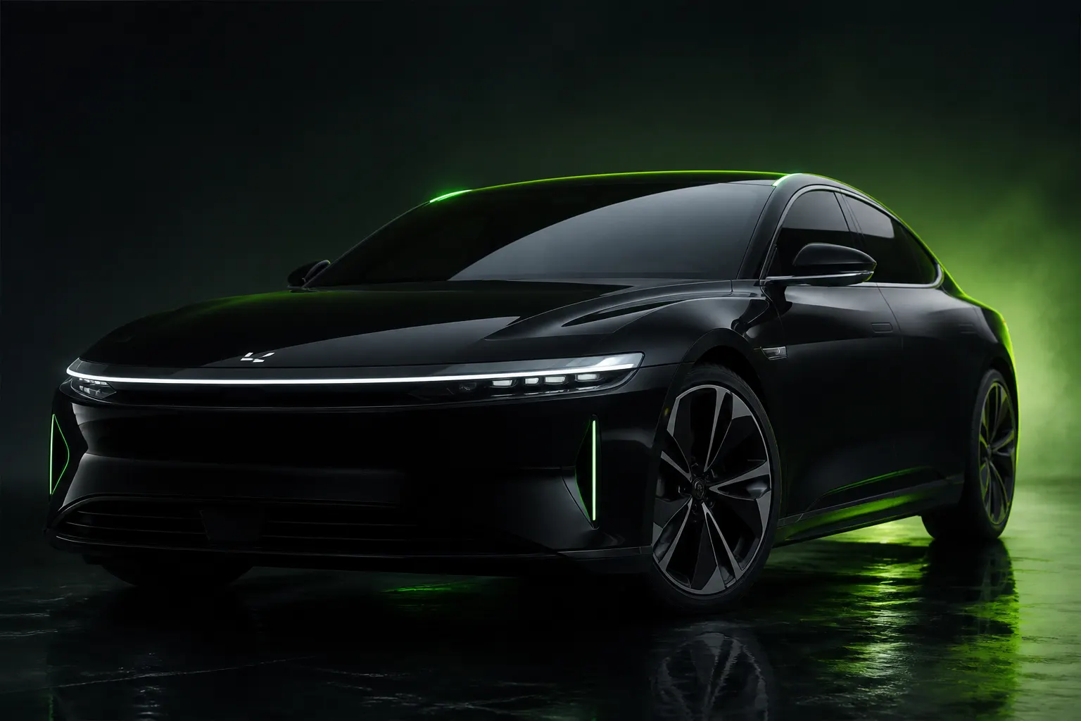 Volta Drive EV Sedan in Arctic Chrome