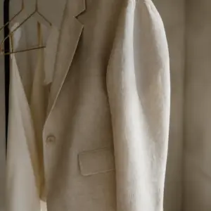 Ivory Linen Blazer