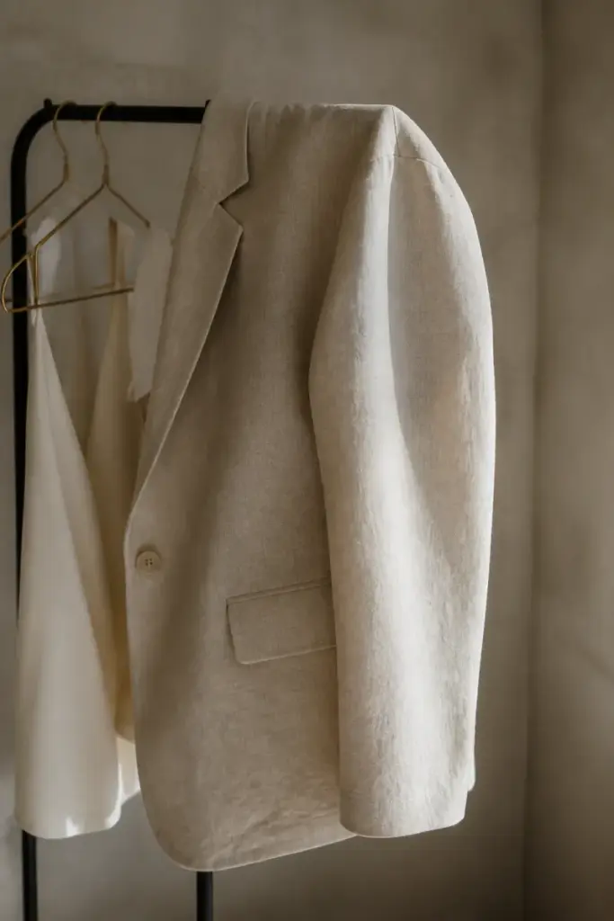 Ivory Linen Blazer