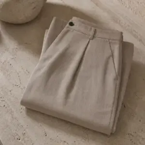 Linen Wide-Leg Trousers