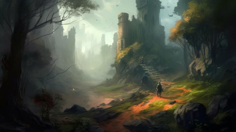 In-game scene: throne hall