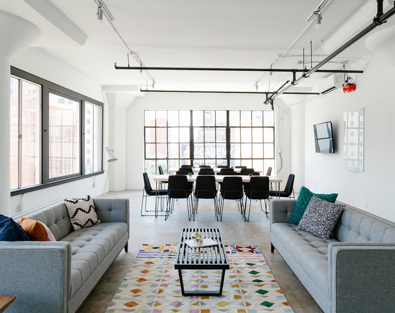 Design team planning lighting and storage