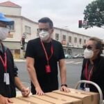 Moving crew following COVID-19 safety protocols