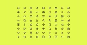 SVG multimedia icon set preview