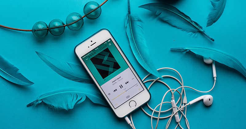 Music blog listening session