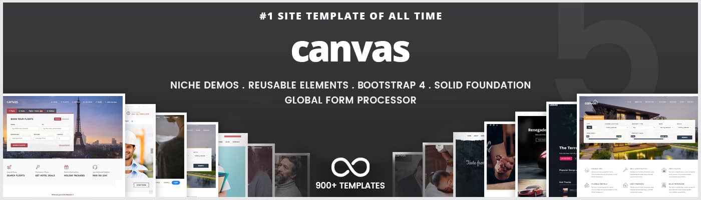 Canvas advertisement