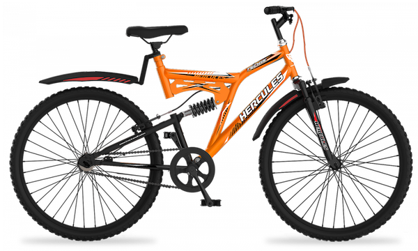 Mountain bike side view