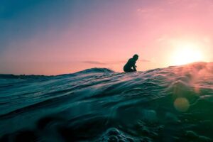 Surfing on Sunset