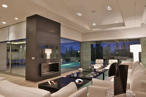 Modern condo apartment building