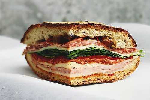 Super green vegan quinoa sandwich