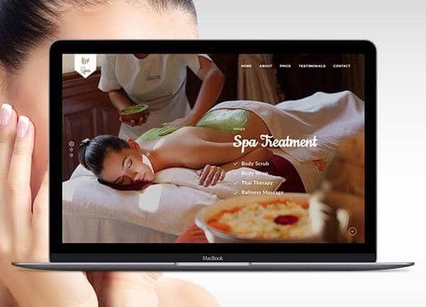 Verdant Spa project screen