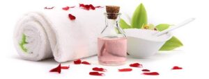 Softly lit relaxation lounge