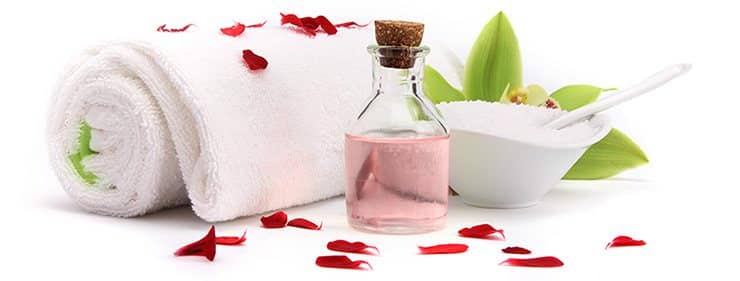 Softly lit relaxation lounge